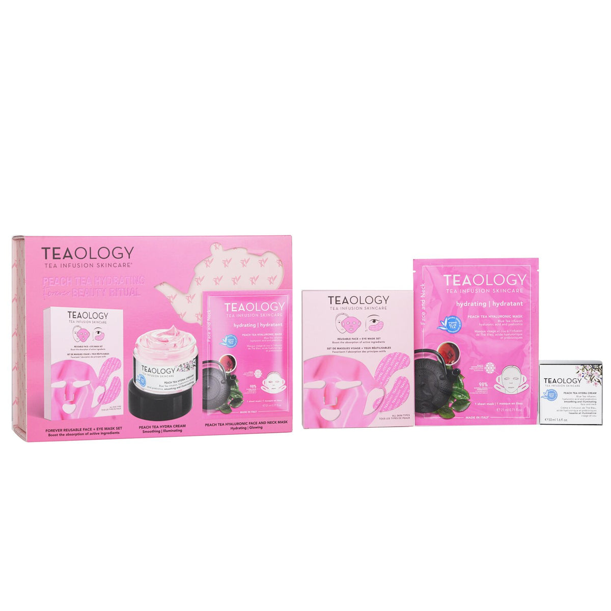 Teaology - Peach Tea Hydrating Forever Beauty Ritual Set:  - 3pcs