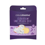 Clevafoam Baby Pillow Case - Grey & Yellow - ClevaMama