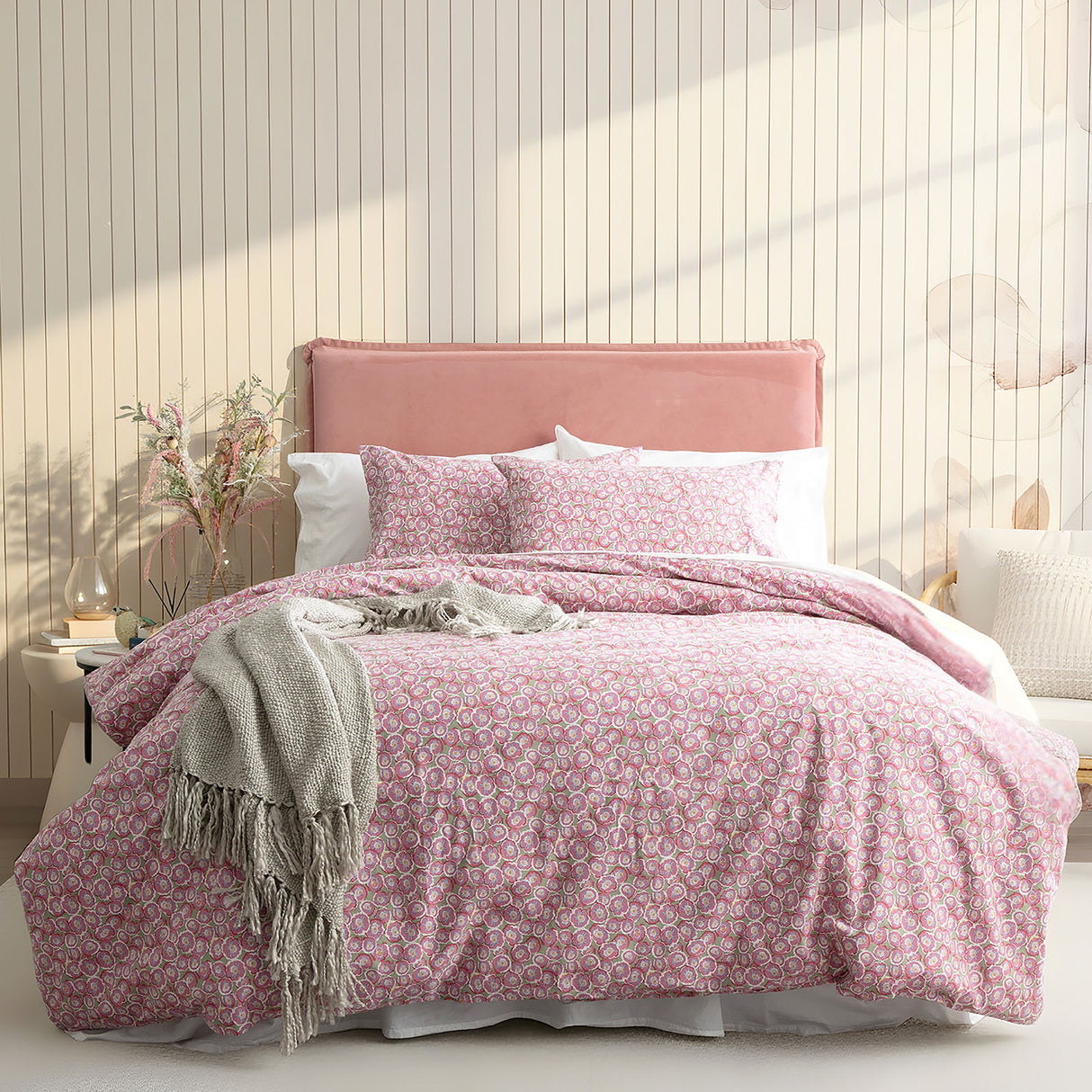 Park Avenue 175 GSM Egyptian Cotton Flannelette Quilt Cover Set King Ditty
