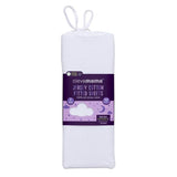 Jersey Cotton Fitted Sheets Bedside Crib 2pk - 83 X 46cm - ClevaMama
