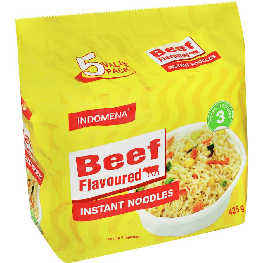 Indomena Instant Noodles Beef Pack 5 x 85g