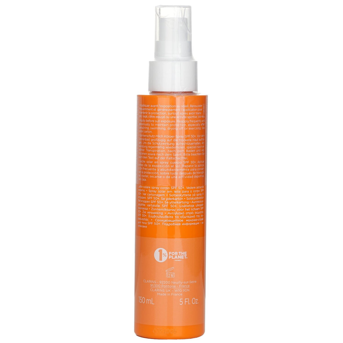 Clarins - Sun Spray Body Lotion Very High Protection SPF 50  - 150ml/5oz
