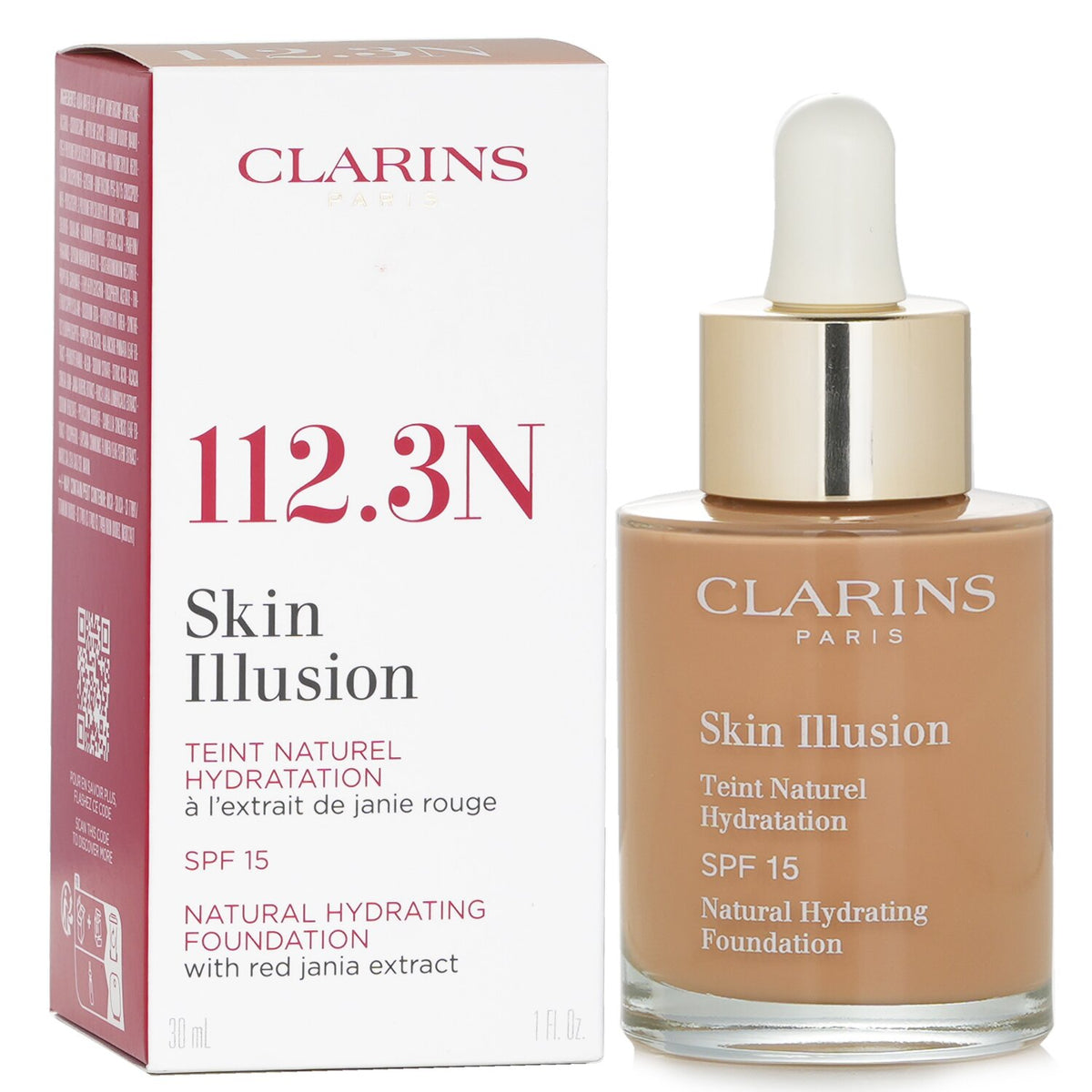 Clarins - Skin Illusion Natural Hydrating Foundation SPF 15 - # 112.3 Sandalwood