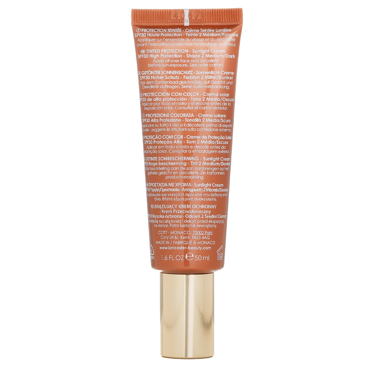Lancaster - Infinite Bronze Sunlight Cream SPF 30 Medium/Dark Shade  - 50ml/1.6o