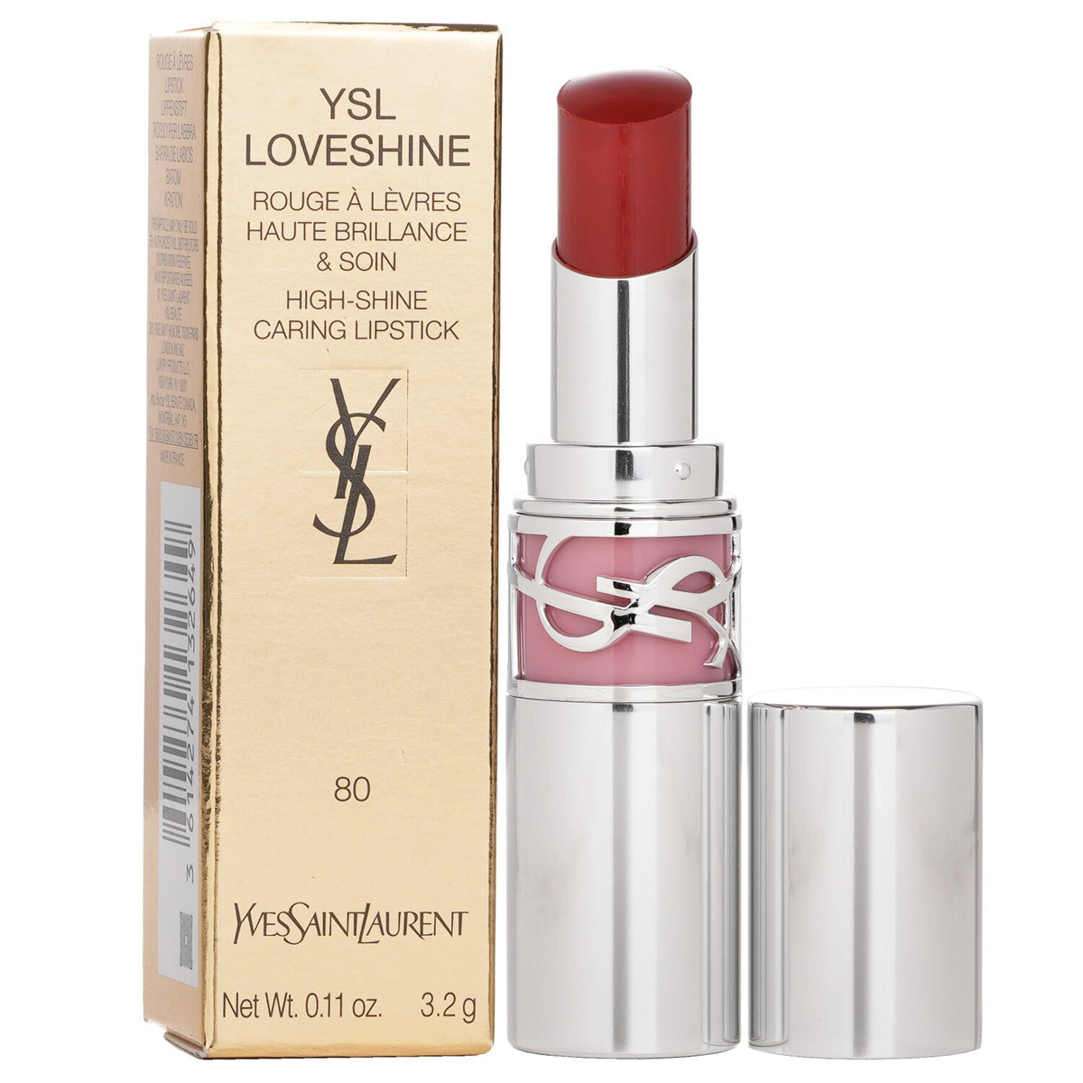 Yves Saint Laurent - YSL Loveshine Lipstick - # 80 Glowing Lava  - 3.2g
