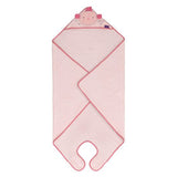 Bamboo Extra Large Apron Baby Bath Towel - Pink - ClevaMama