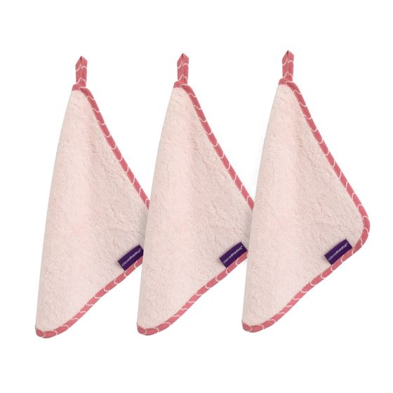 Bamboo Baby Washcloth 3pk - Pink - ClevaMama