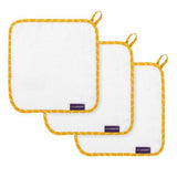 Bamboo Baby Washcloth 3pk - White & Honey - ClevaMama