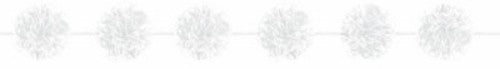 White Fluffy Garland - Pack of 2 adds elegance and coziness, perfect for any occasion or home decor.