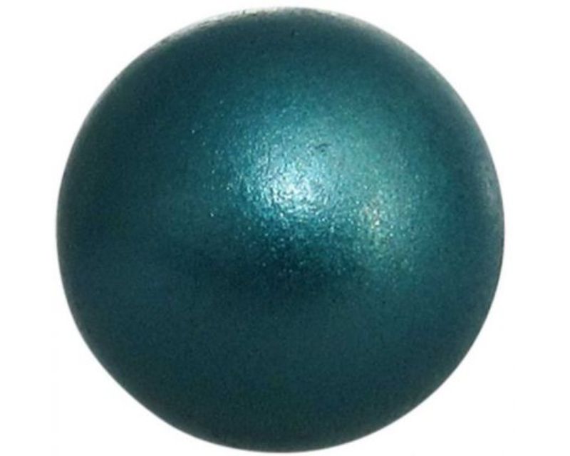 Handcrafted bright blue Angel Caller bell, symbolizing protection and emitting soothing chimes.