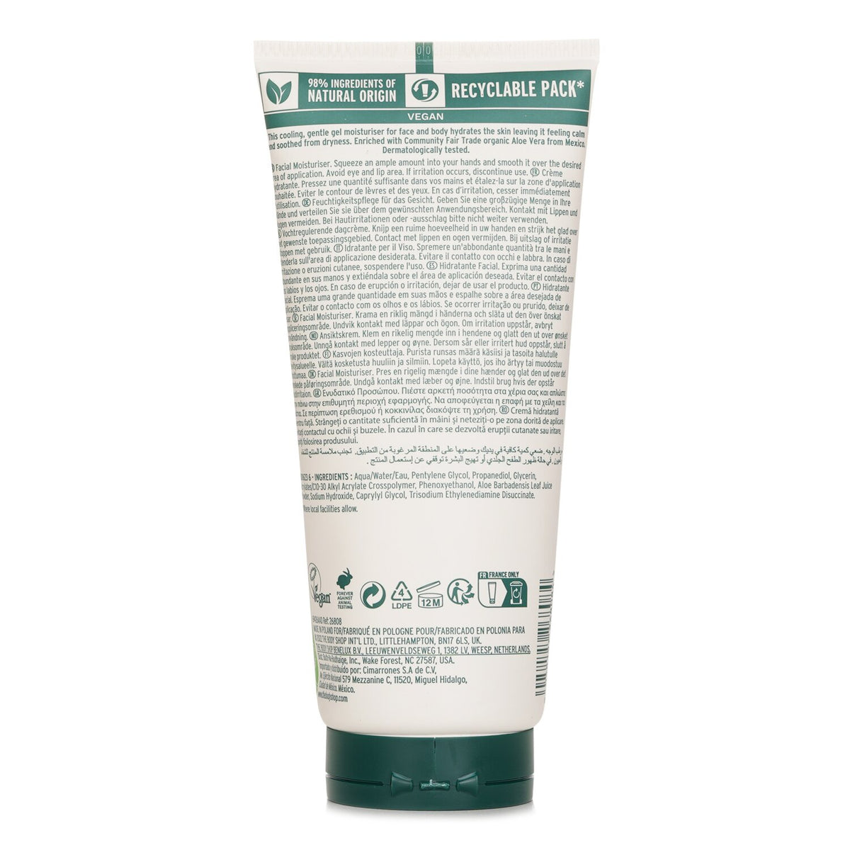 The Body Shop Face & Body Gel Aloe  200ml