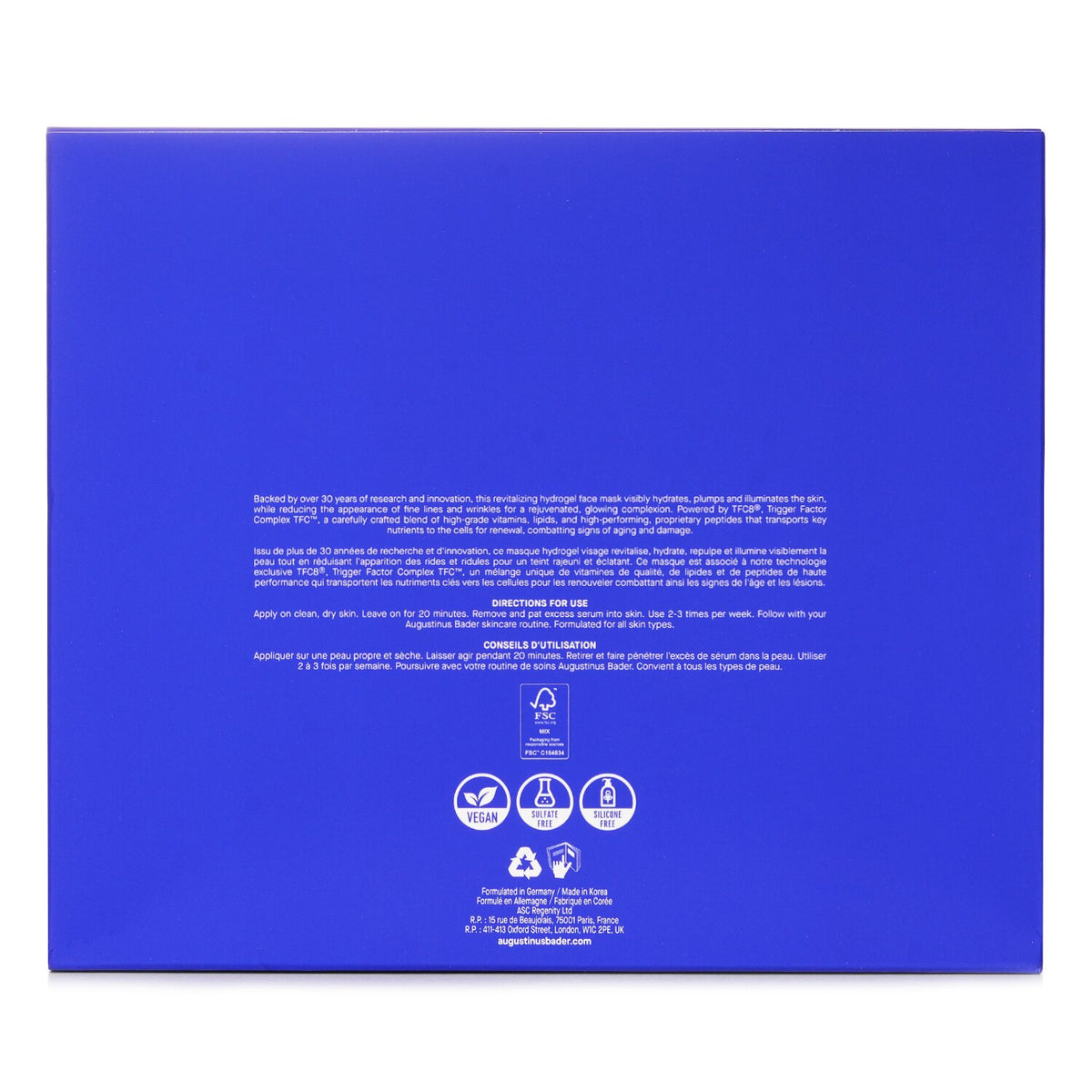 Augustinus Bader The Hydrogel Face Mask  6 x30g