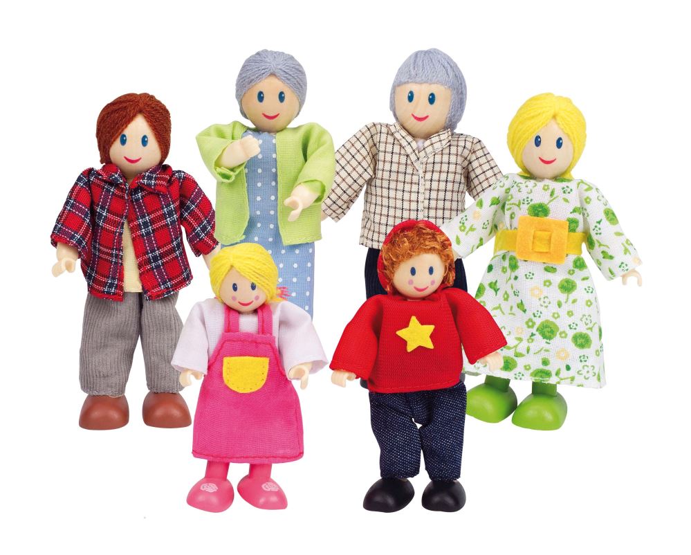 Wooden Dolls - Family Caucasian - Hape