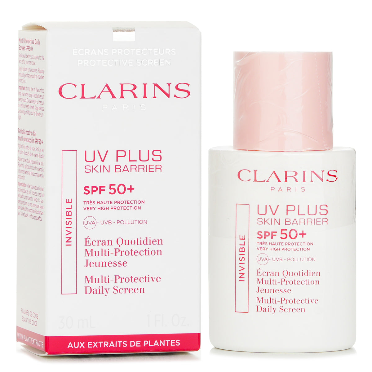 Clarins UV Plus Skin Barrier Multi-Protection Daily Screen SPF 50  30ml
