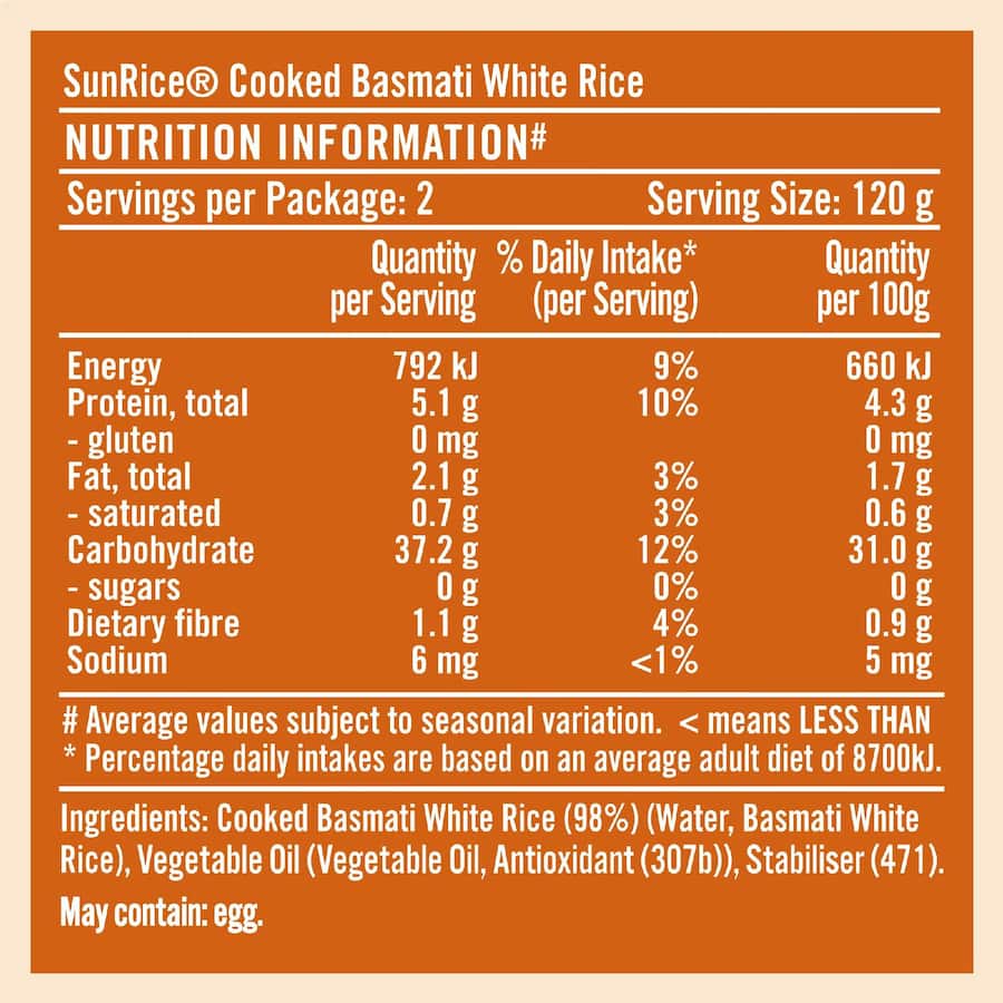 Sunrice Microwave Basmati Rice Cup
