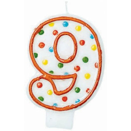 Colorful polka dot flat candle, perfect for home decor and ambient lighting, eco-friendly and stylish addition to any space.