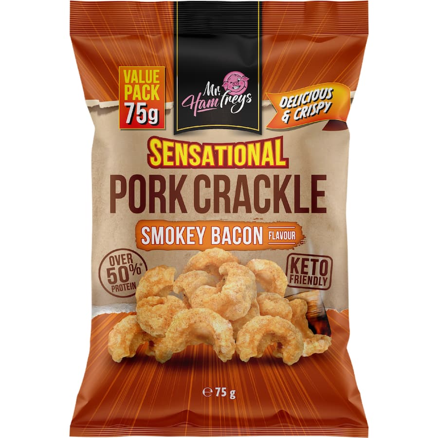 Mr Hamfreys Pork Crackle Smokey Bacon 75g