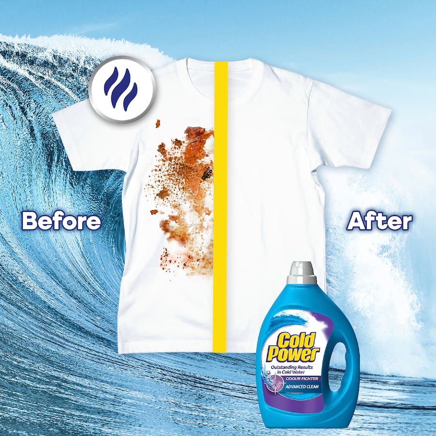 Cold Power Laundry Liquid Clean & Fresh Odour Fighter 2L
