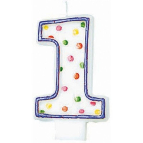 Polka Dots Flat Candle #1 features whimsical design and warm glow, perfect for cozy decor or unique gifts.
