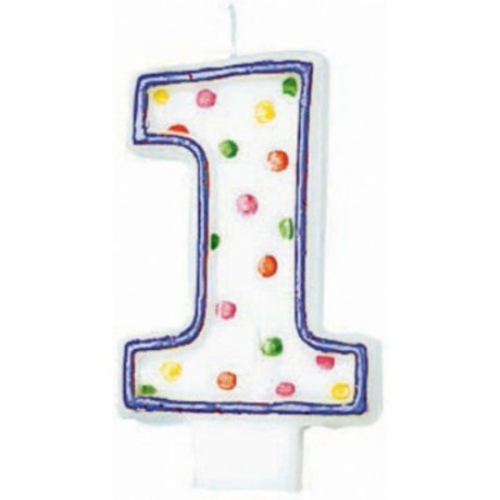 Polka Dots Flat Candle #1 features whimsical design and warm glow, perfect for cozy decor or unique gifts.