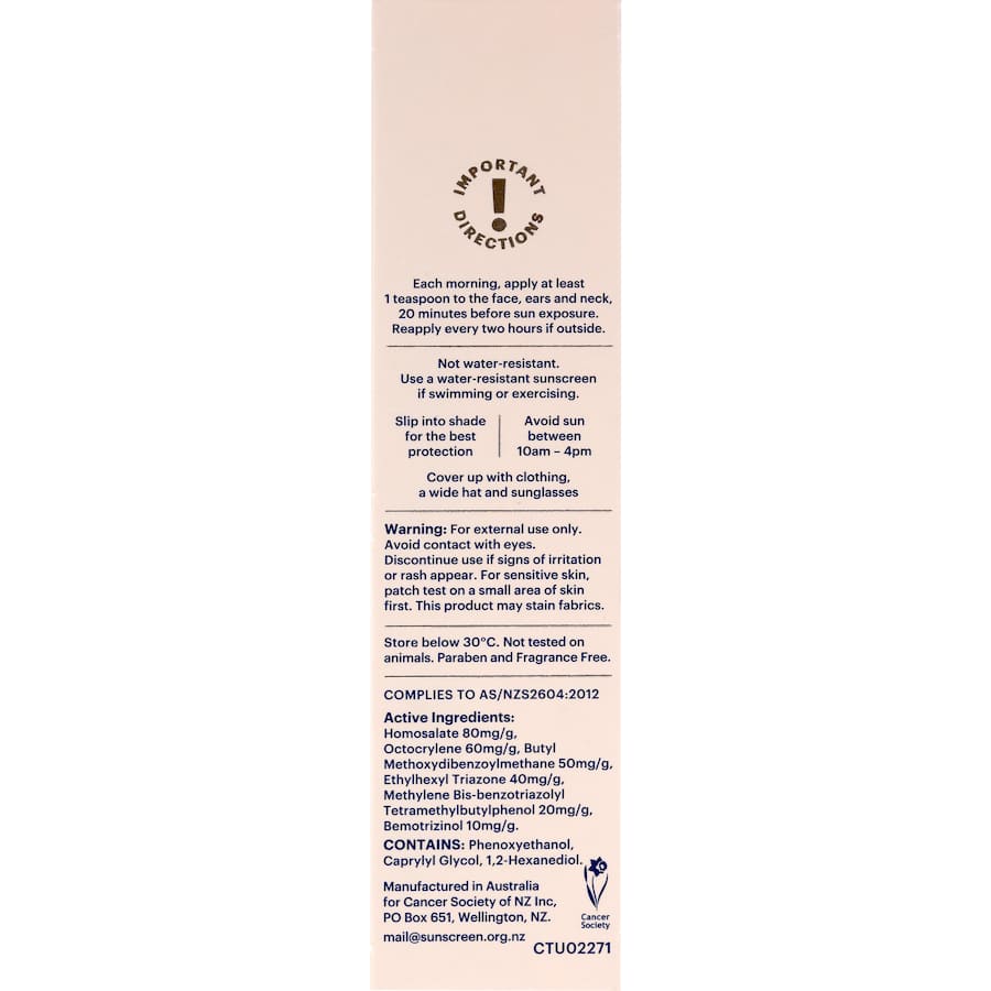 Cancer Society Sunscreen Daily Face 3in1 75mL