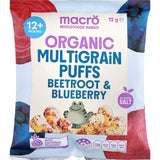 Macro Organic Multigrain Puffs Beetroot Blueberry 12+ Months 12g