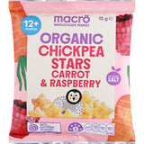 Macro Organic Chickpea Starts Carrot & Raspberry 12+ Months 12g