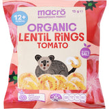 Macro Organic Lentil Rings Tomato 12+ Months 12g