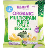 Macro Organic Multigrain Puffs Apple & Broccoli 12+ Months 12g