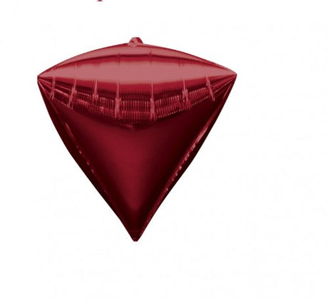 Vibrant 38cm red foil balloon with a unique shape, ideal for celebrations like birthdays and weddings.