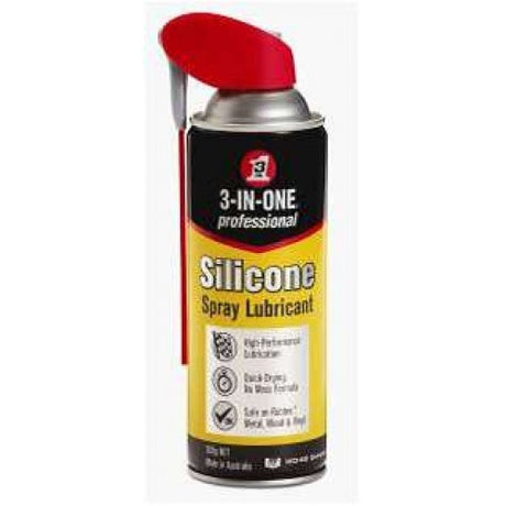 3 In 1 Professional Silicone Spray 300gm for lubrication, protection, and versatility on various surfaces.