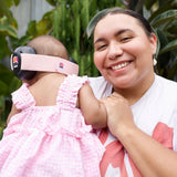 Baby Earmuffs - Black/Headband-Coral - Em's 4 Kids
