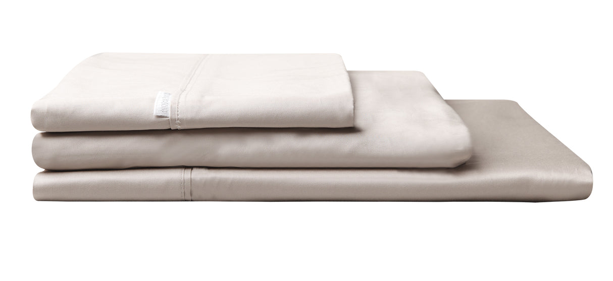 Queen Sheet Set - Logan And Mason 400TC Egyptian Cotton Sateen (Linen)