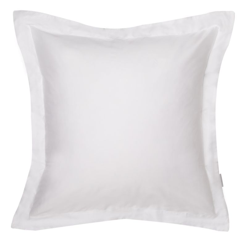 400TC European Pillowcase (White) by Logan & Mason