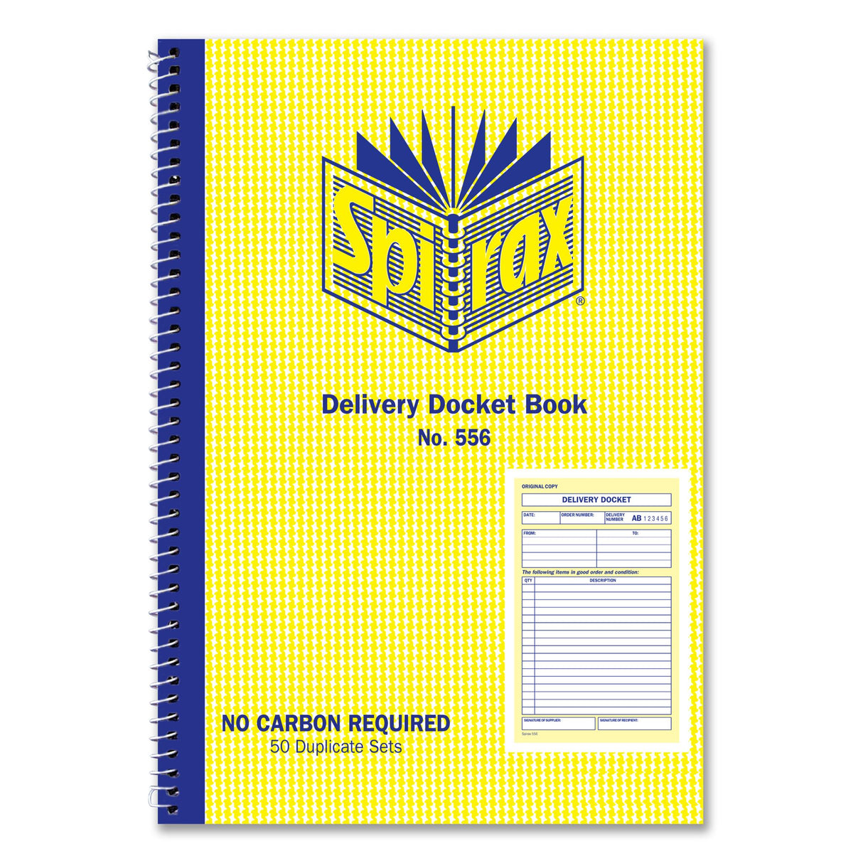 Spirax 556 Delivery Book Ncr S/O