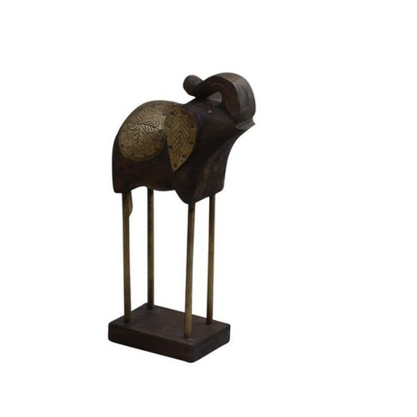 Ornament - Wooden Elephant (43cm)
