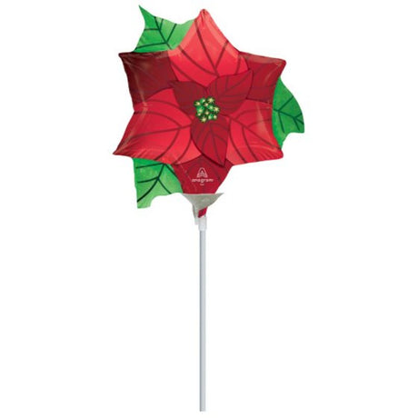 Mini Shape Satin Infused Poinsettia featuring vibrant colors and satin finish, perfect for holiday decor and centerpieces.