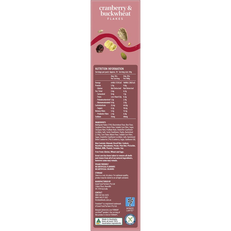 Freedom Crafted Blends Cereal Cranberry & Buckwheat