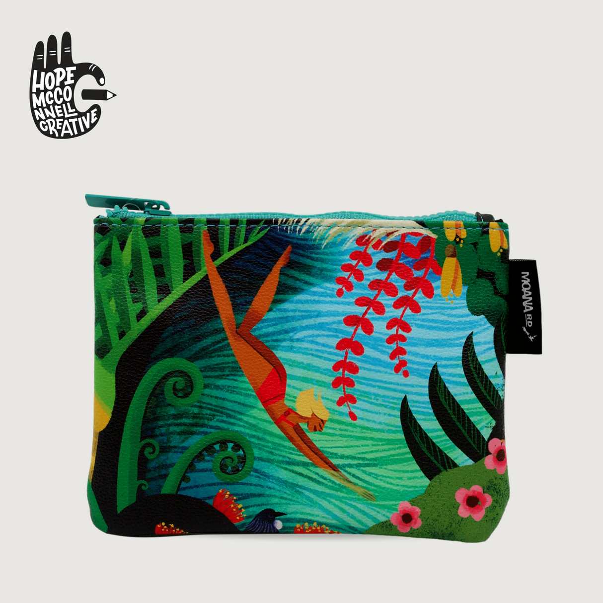 Moana Road - The Pouch Wallet - W?hine in Water (Medium)