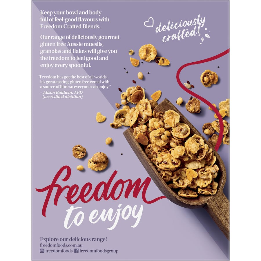 Freedom Crafted Blends Granola Maple & Almond