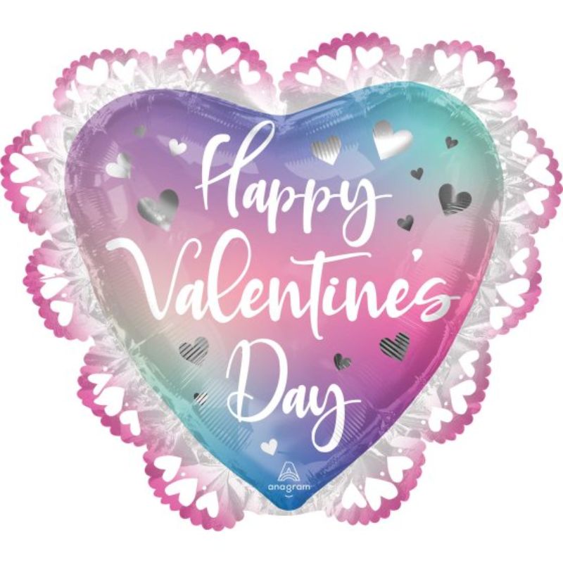 Balloon - SuperShape Intricates Happy Valentine's Day Filtered Ombre P30