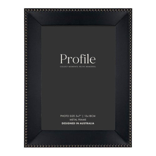 Profile - Noble Black Rose Gold Metal Photo Frame - 4x6in (10x15cm)