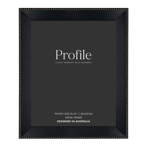 Profile - Noble Black Rose Gold Metal Photo Frame - 5x7in (13x18cm)