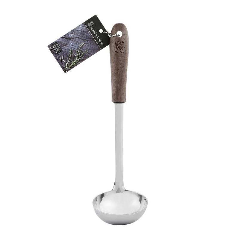 Stanley Rogers Premium Black Walnut Stainless Steel Soup Ladle