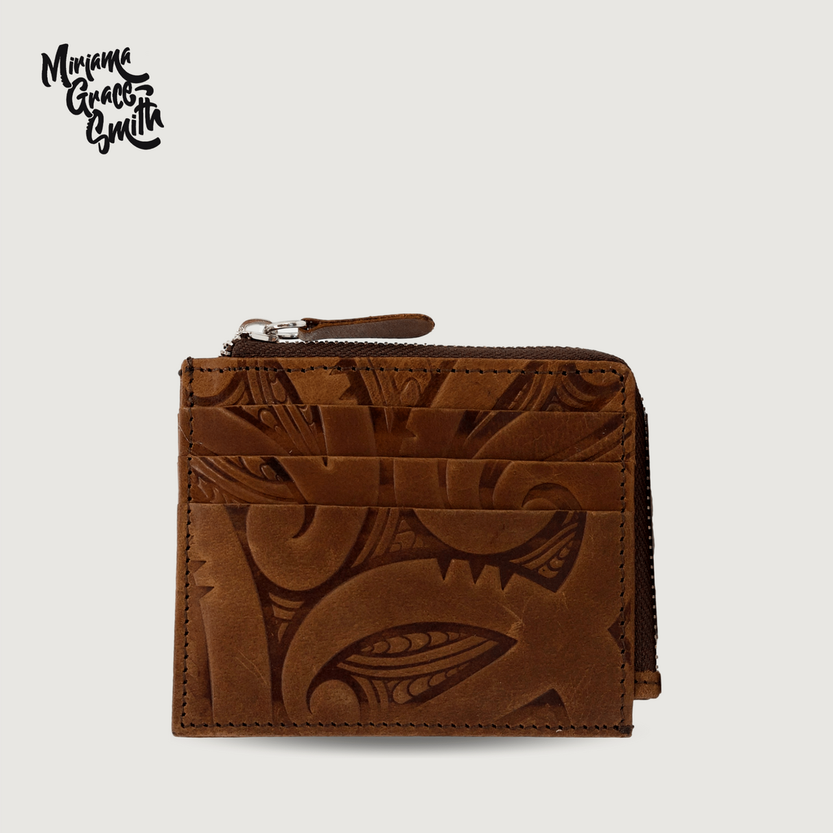 Moana Road - The Uptown Wallet by Miriama Grace-Smith - Tan