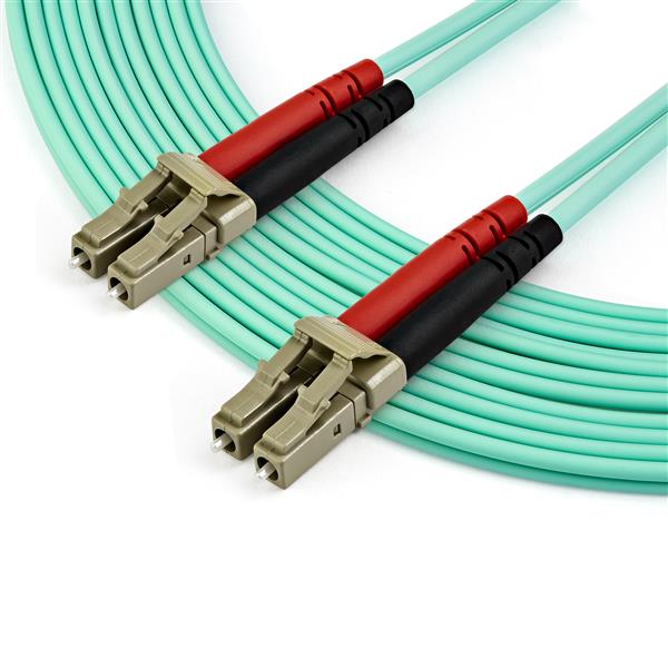 7m OM4 LC to LC Multimode Duplex Fiber Optic Patch Cable for 40G & 100G Networks - High Performance & Reliable Connectivity