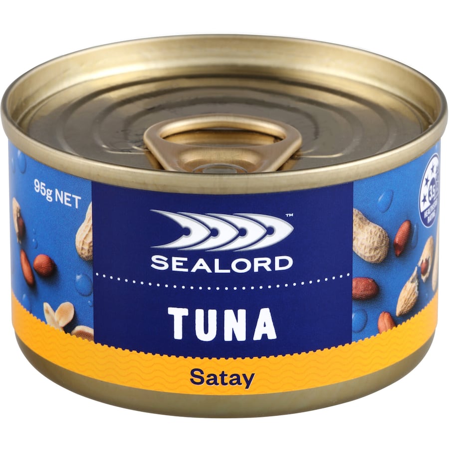 Sealord Sensations Tuna Satay Tear tab can 95g