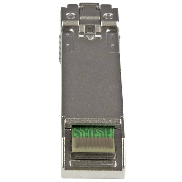 HP 455883-B21 10GBASE-SR fiber module for high-speed 10 GbE connectivity, 850nm wavelength, 300m range, and TAA compliant.