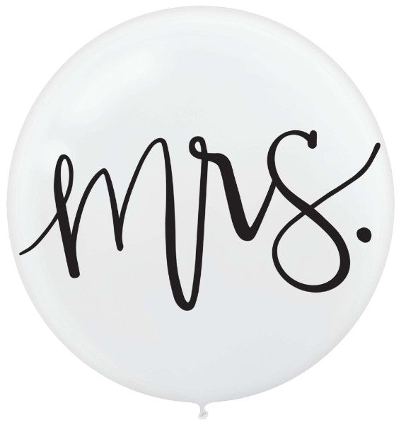 Latex Balloons - Mr And Mrs (60cm) - Pack of 2