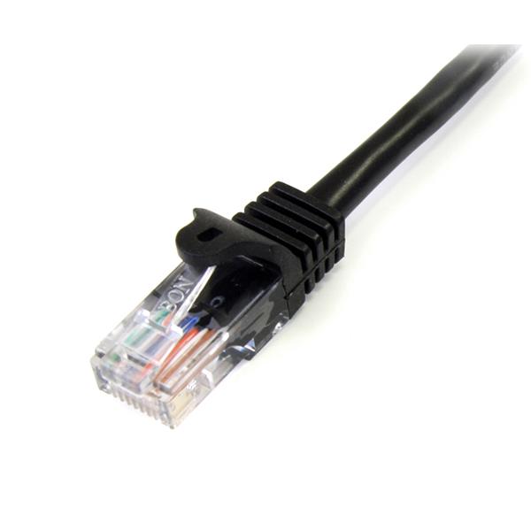 High-Speed Cat5e Ethernet Patch Cable with Snagless RJ45 Connectors - 10m (33ft), Black